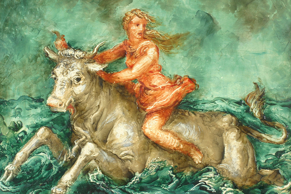 Antonín Procházka Únos Europy ze sbírky Galerie Zlín 600x400