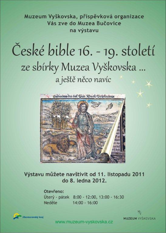 Kliknutím zvětšíte České bible 16. - 19. století