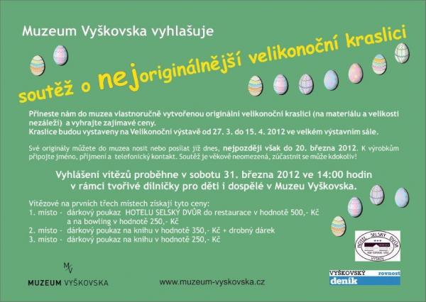 Kliknutím zvětšíte Soutěž o nejoriginálnější velikonoční kraslici